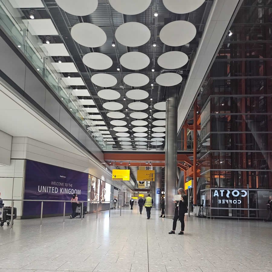 Heathrow airport charges drop off